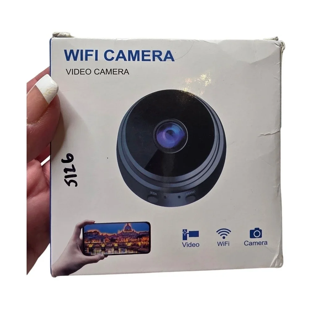 A9 Mini WiFi Camera 1080p HD Wireless Security Video Monitor Black‎ 5VDC 1A